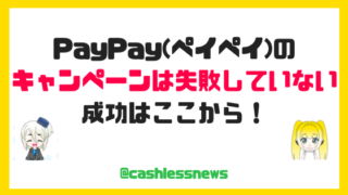 PayPay(ペイペイ)の キャンペーンは失敗していない 成功はここから！