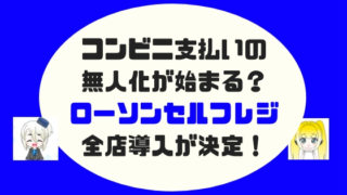 コンビニ支払いの無人化が始まる？ローソンセルフレジ全店導入が決定！ (1)